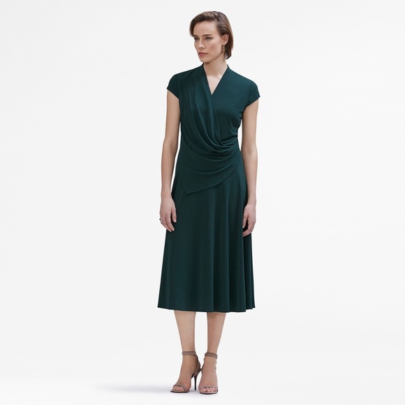 M.M. LaFleur Zulma Midi Dress Black Italian Fabric Women Size XS NWT $295 - Picture 4 of 15